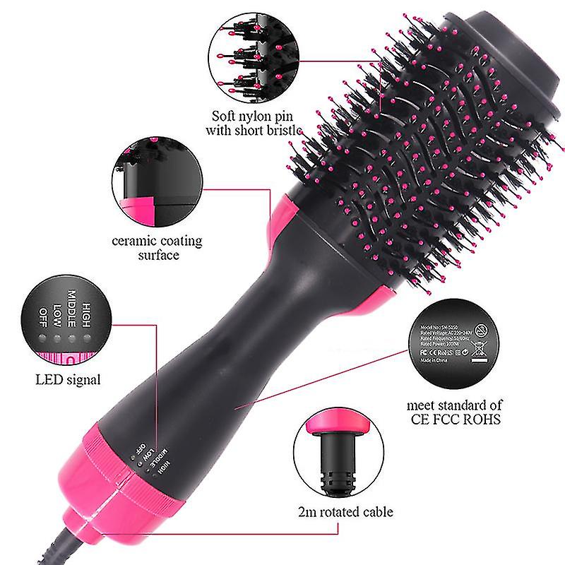 One-Step Hair Dryer & Volumizer Brush – 1200W Professional Hot Air Styler for All Hair Types ✨
