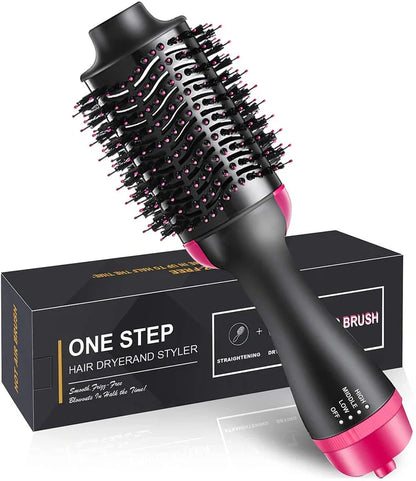 One-Step Hair Dryer & Volumizer Brush – 1200W Professional Hot Air Styler for All Hair Types ✨