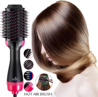 One-Step Hair Dryer & Volumizer Brush – 1200W Professional Hot Air Styler for All Hair Types ✨