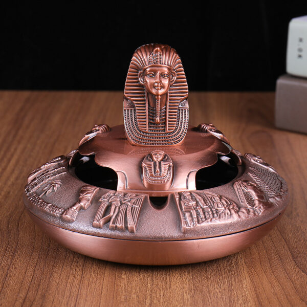 Egyptian Pharaoh Zinc Alloy Crafts with Cover - Image 3