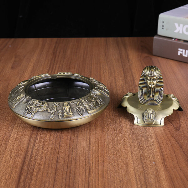 Egyptian Pharaoh Zinc Alloy Crafts with Cover - Image 2