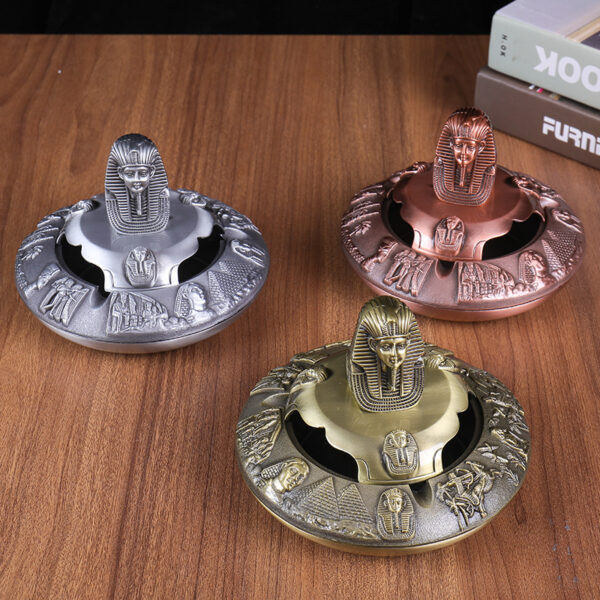 Egyptian Pharaoh Zinc Alloy Crafts with Cover - Image 5