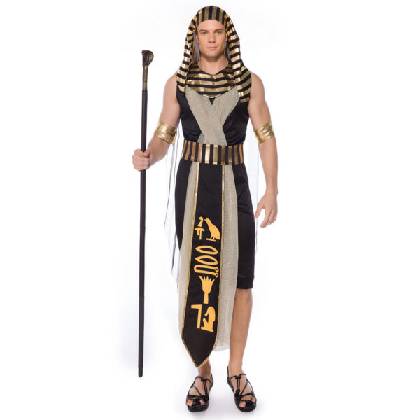 Clothing Male Egyptian Pharaoh Clothes Female Queen Costume Prince Princess Roman Female Ancient Greek Dress - Image 3
