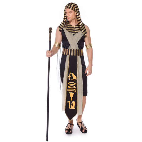 Clothing Male Egyptian Pharaoh Clothes Female Queen Costume Prince Princess Roman Female Ancient Greek Dress - Image 4